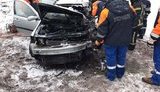На Столичному шосе в Києві зіткнулися дві іномарки: одна людина загинула, ще двох госпіталізовано, - ДСНС. ФОТО