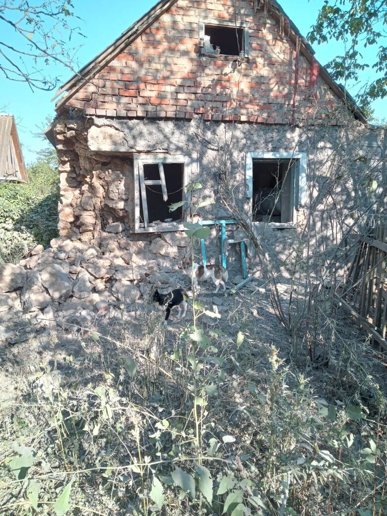 Наслідки обстрілів Михайлівки