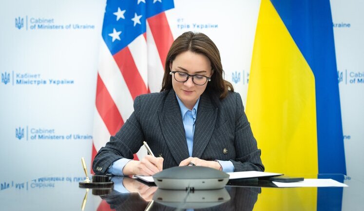 Svyrydenko announces signing of memorandum on minerals agreement with US. PHOTO