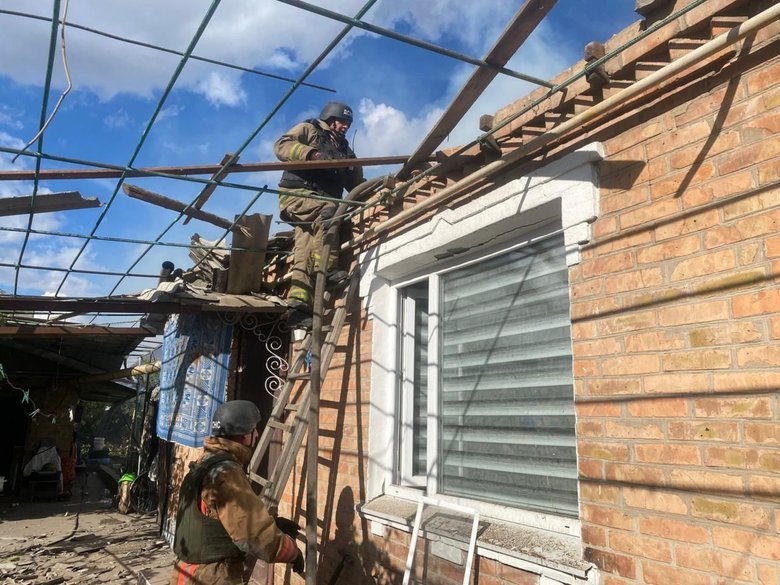 Russian attacks on Dnipropetrovsk region on 9 October