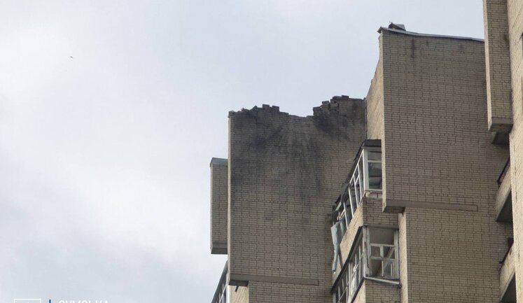 Russians strike Sumy community and Sumy: factory and high-rise building damaged. VIDEO+PHOTOS