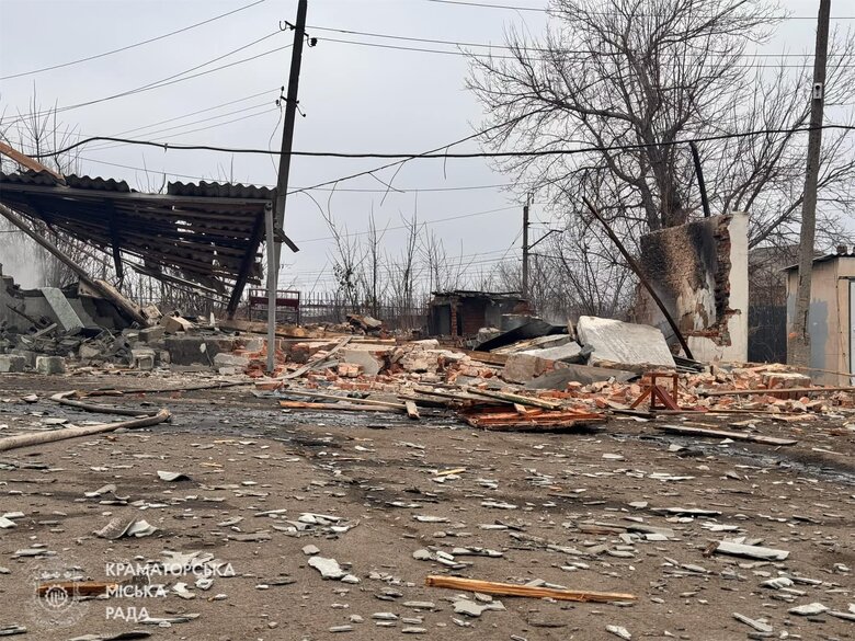 The aftermath of the attack on Kramatorsk on 10 March 2025