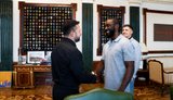 Zelenskyy meets American boxer Terence Crawford, who gives him puppy. VIDEO