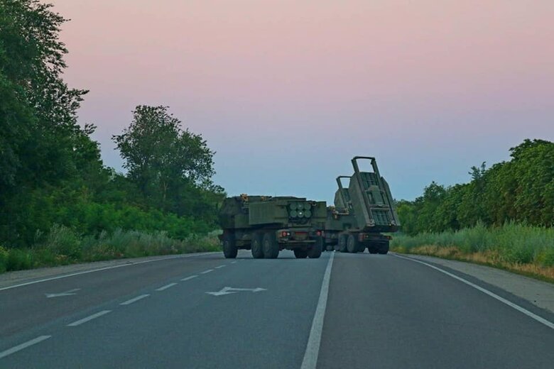 Работа американского РСЗО HIMARS на Запорожском направлении 04