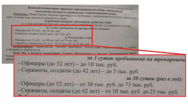 Росіян запрошують підписати контракт на службу з квитанцій за комуналку, - ЦПД 01