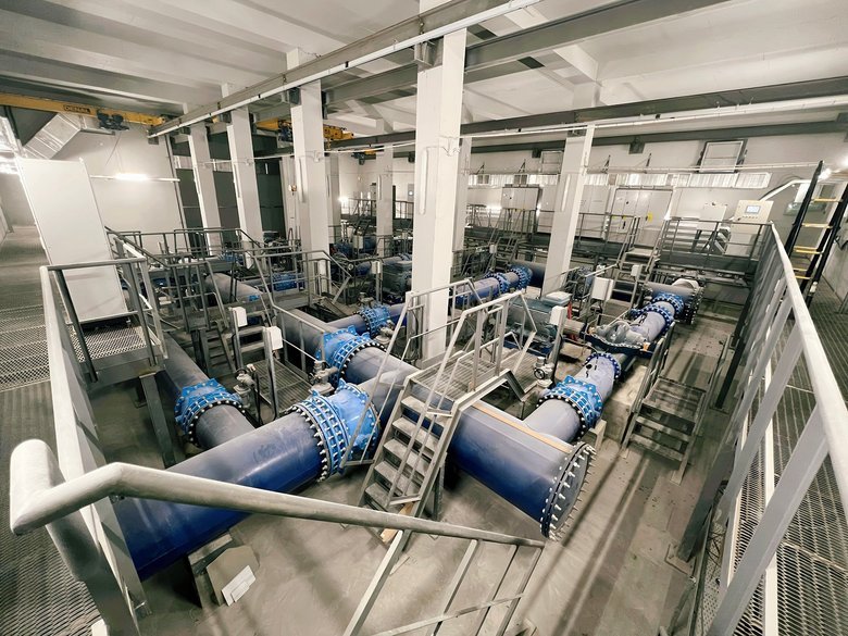 water pipeline in Mykolaiv