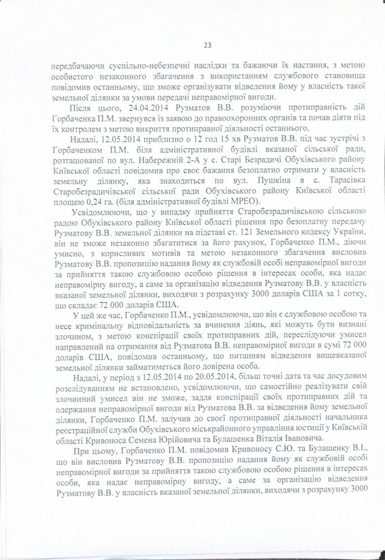 Charges against NABU Director Kryvonos: full text
