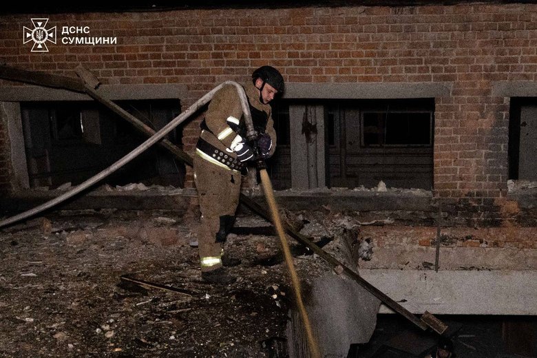 Sumy attacked by drone