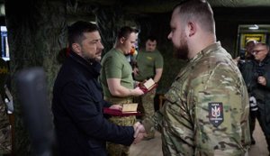 Зеленский посетил пункт управления бригады НГУ "Рубеж" на Добропольском направлении. ФОТОрепортаж