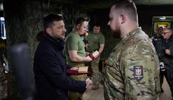 Zelenskyy visited the command post of the 4th Brigade of the National Guard’s Rubizh operational unit