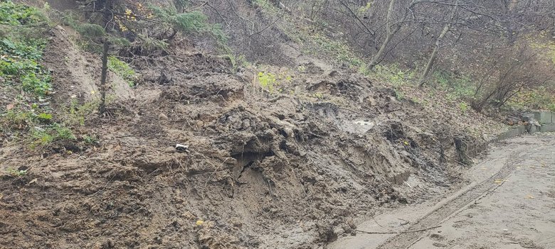 Зсув на Печерському узвозі