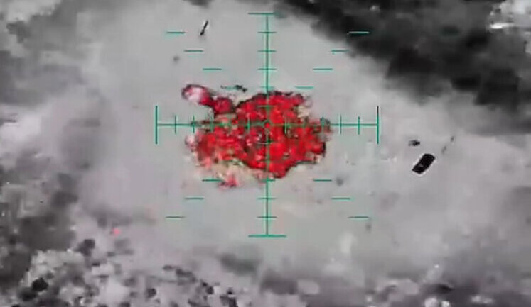 Soldiers of 150th SMB destroy enemy concentrations and ammunition depots with nighttime drone attacks. VIDEO