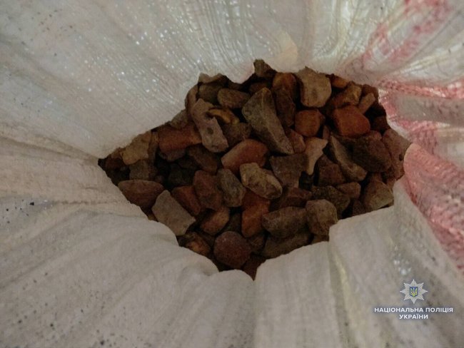Рівненські поліцейські вилучили з автомобіля 55 кг бурштину 01