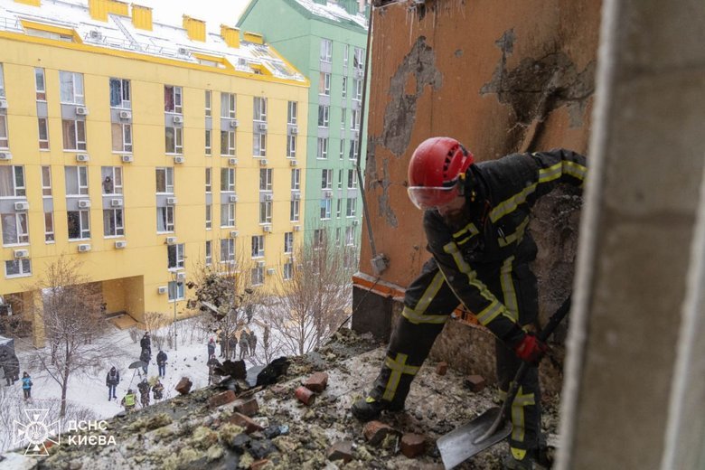Ликвидация последствий атаки на Киев