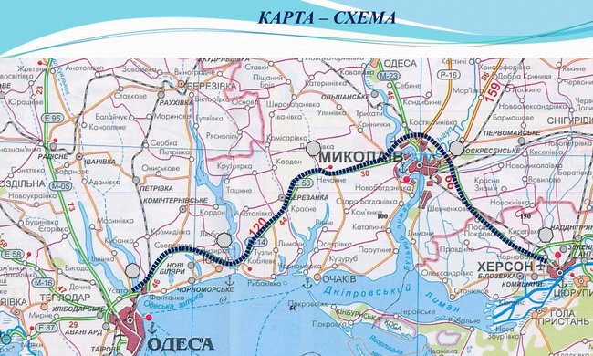 Кабмин утвердил проект бетонной дороги Одесса-Херсон 01