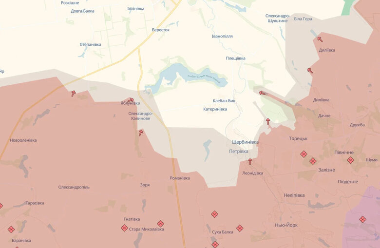 Просування ворога на Донеччині й Харківщині