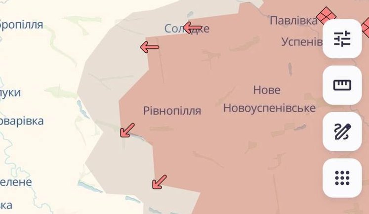 Enemy has advanced near Rivnopillia and Huliaipole in Zaporizhzhia - DeepState. MAP