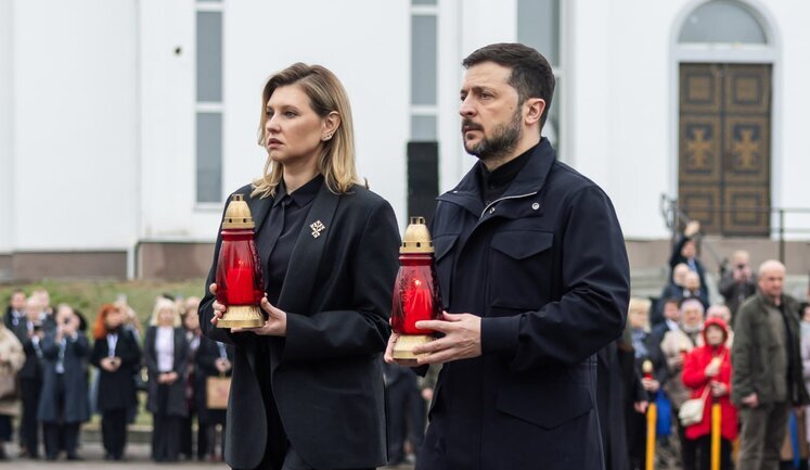 Зеленський і перша леді вшанували пам’ять убитих у Бучі українців. ФОТОрепортаж