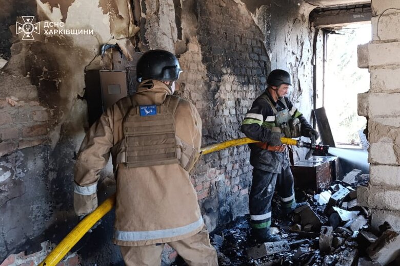 наслідки обстрілу Борової