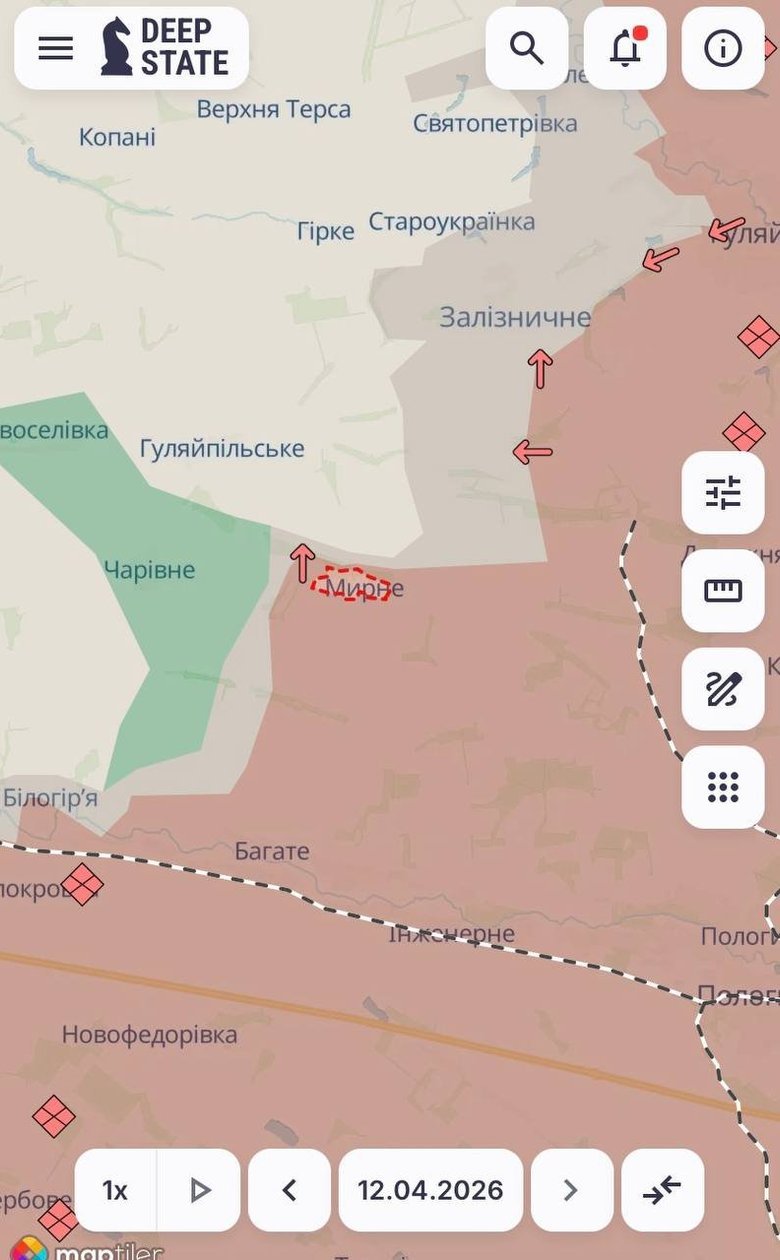 Ворог окупував Мирне