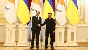 Cyprus President Christodoulides arrives in Kyiv, meets with Zelenskyy. PHOTO