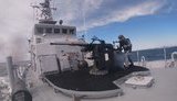 На катере ВМСУ "Старобельск", производства США, прошли учения по живучести. ФОТО