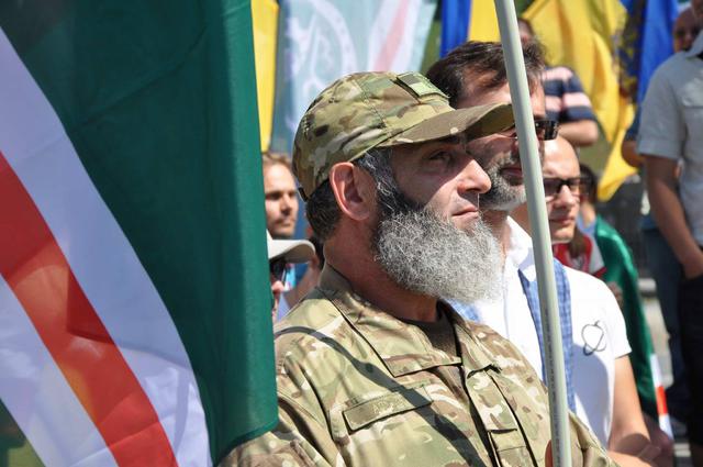 Ukrainian soldiers celebrated Day of Ichkeria victory over Russian occupants in Grozny 12