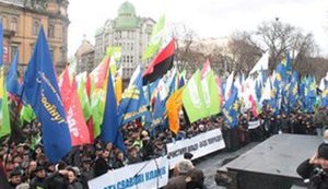Митинг объединенной оппозиции во Львове: "Нет – Януковичу!", "Юле – свободу!"