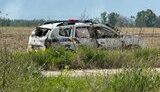 російський дрон атакував автомобіль поліції біля Вовчанська