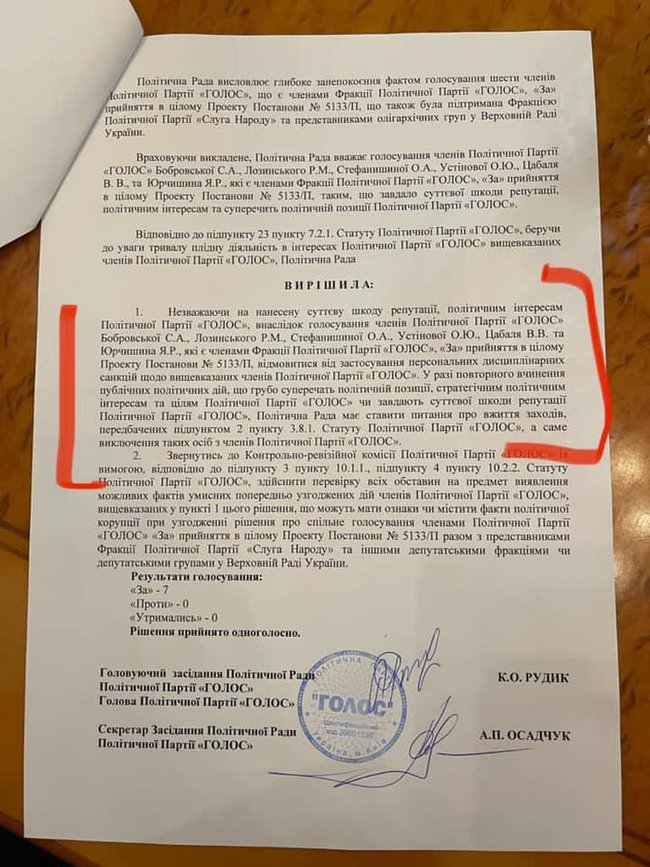 Нардеп Голосу Устінова: партія намагається здихатися неугодних 01