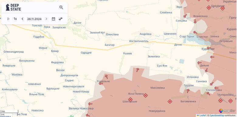Карта просування ворога