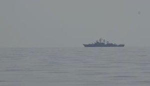 Катера ВМС Украины отогнали российский боевой корабль от границы в Черном море, - Сылкин. ВИДЕО