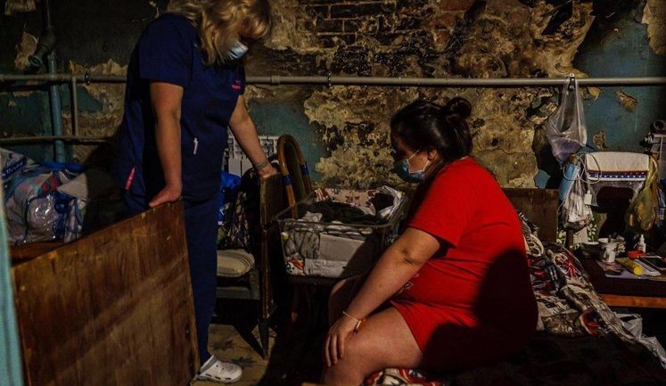 In Kharkov, maternity hospital moved "underground": mothers and children sleep in corridors. PHOTOS