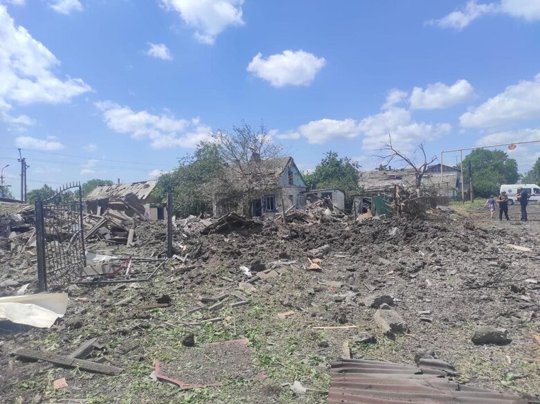 Наслідки обстрілу Покровська