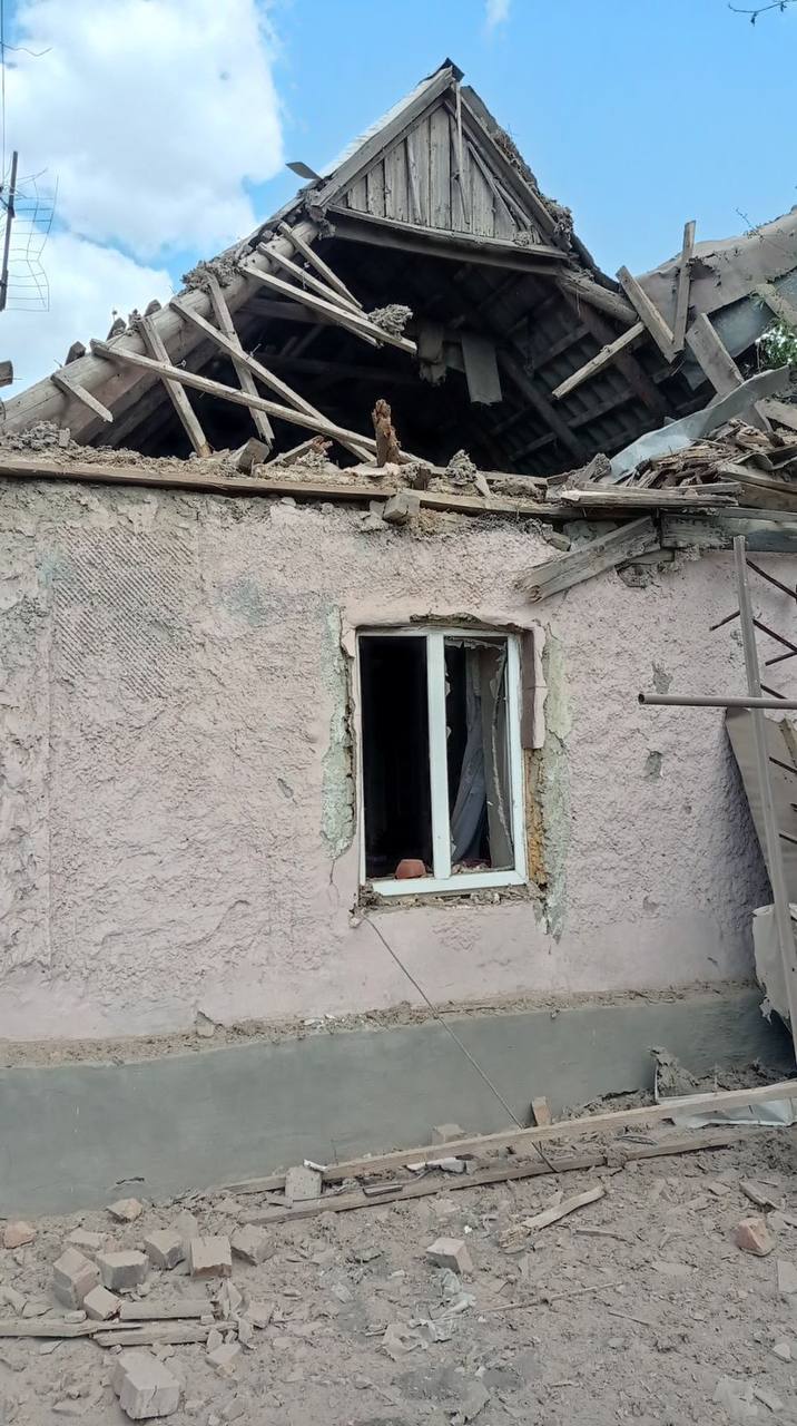 На Дніпропетровщині внаслідок російського обстрілу пошкоджені дитячий садок, церква, будинки, - ОВА 03