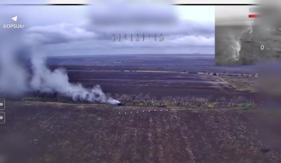 Border guards destroy Russian armoured vehicles in Donetsk region