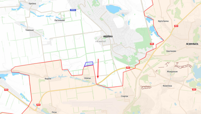 Defense forces occupied part of village of Opytne near Avdiivka, - Ministry of Defense 01