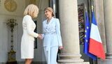 Супруга Президента Украины Елена Зеленская встретилась с первой леди Франции Брижит Макрон. ФОТО