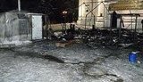 В Чернигове сожгли палатку Московского Патриархата. ФОТО