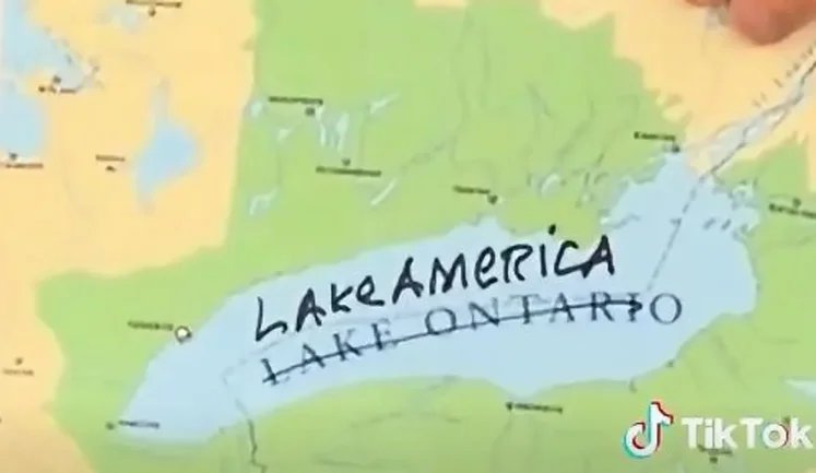 Трамп перейменував озеро Онтаріо на "озеро Америка" та заговорив про зміну назв океанів