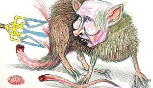 Ответ старой крысе, кривое зеркало, перспектива. Свежие фотожабы от "Цензор.НЕТ"