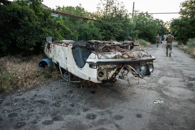 JFO report: Shyrokyne completely mined by Russian invaders 11