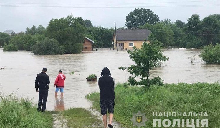 Bad weather leaves 73 populated areas flooded, destroys six bridges in Ivano-Frankivsk region. ФОТОрепортаж