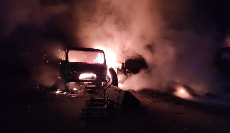 Ruscists fired at critical infrastructure facility in Kherson, fire broke out, - RMA. VIDEO&PHOTOS