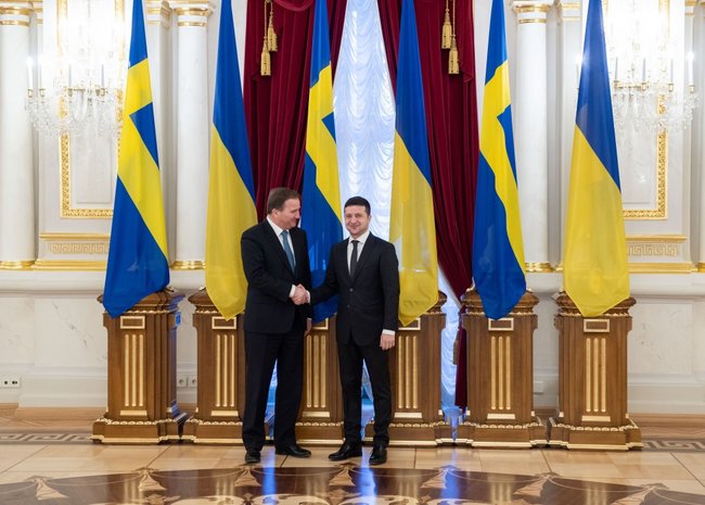В Киеве началась встреча Зеленского и премьера Швеции Левена 01