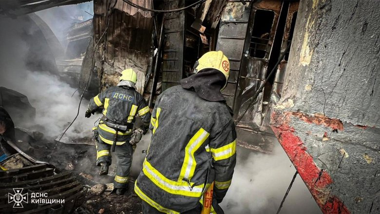 Kyiv region after the shelling on 6 December