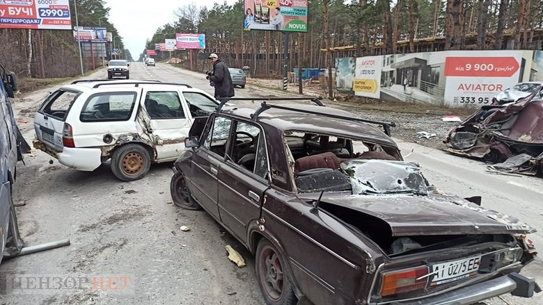 Братские могилы, расстрелянные авто, разграбленные магазины и разрушенные дома: последствия российской оккупации Бучи и Ирпеня 05