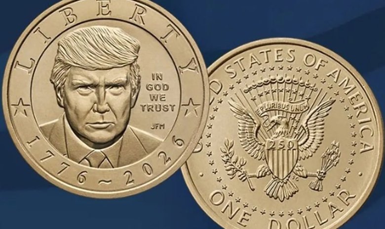 У США випустили доларові монети із зображенням Трампа