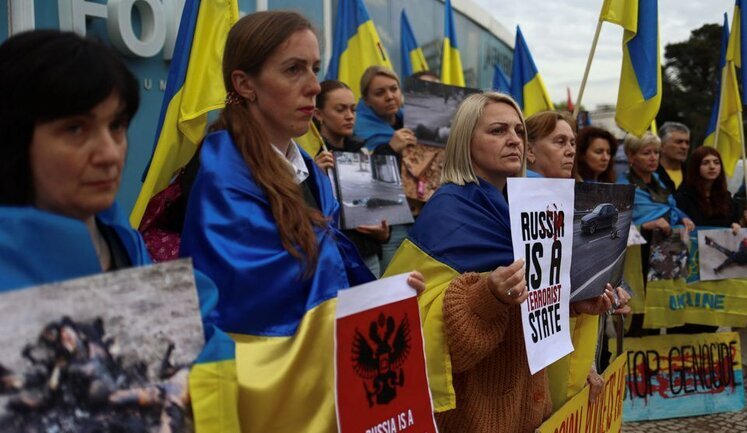 Украинцы устроили в Португалии протест из-за визита президента Бразилии Лулы да Силвы. ФОТО