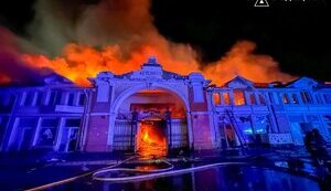 Enemy launched massive drone strike on Odesa: civilian infrastructure damaged, Privoz market on fire. PHOTOS
